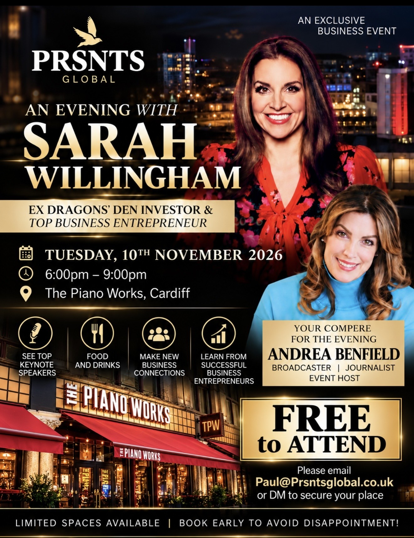 Dragons Den Event with Sarah Willingham