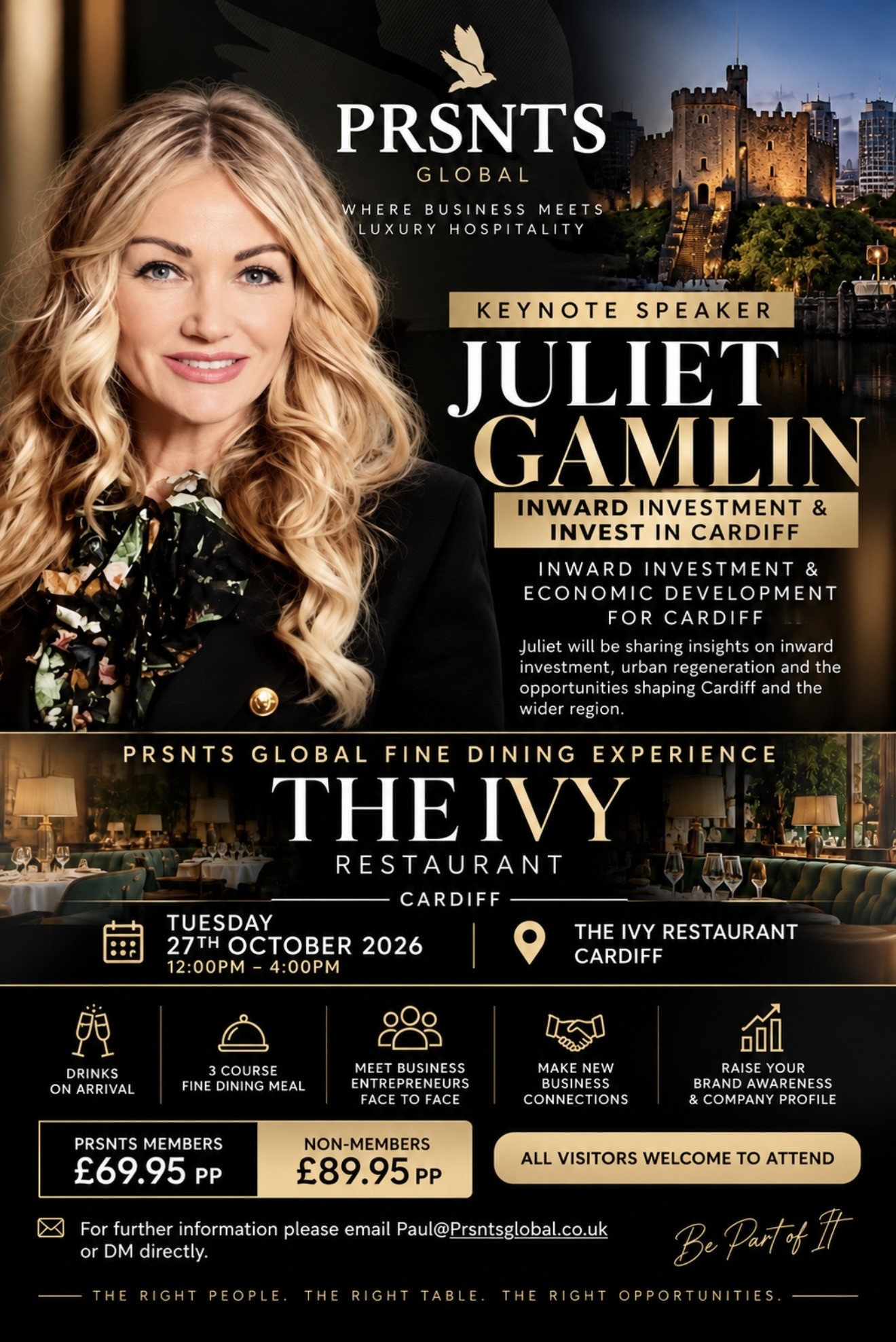 Juliet Gamlin - The Ivy Restaurant, Cardiff.